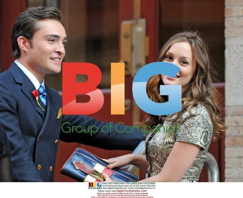 Leighton Meester and Ed Westwick film "Gossip Girl" scene
