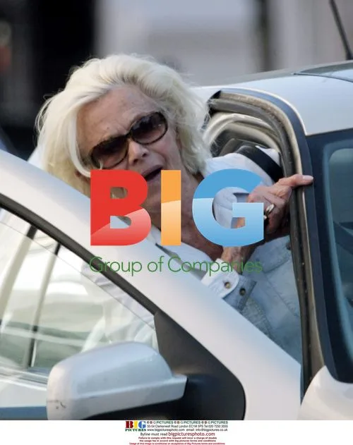 Ex Bond girl Honour Blackman spotted in London