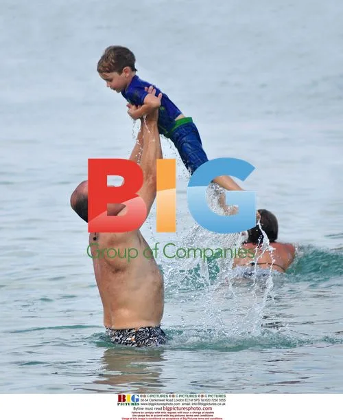 Kelsey Grammer and Family Beach Day