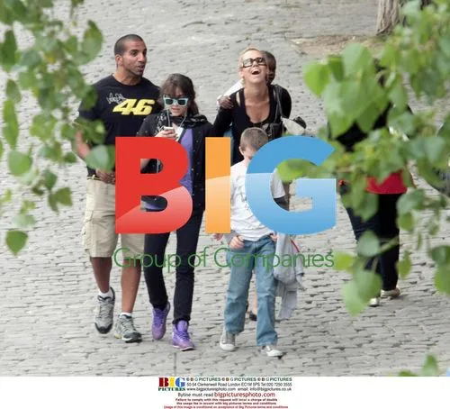 Madonna's Children Stroll in Paris