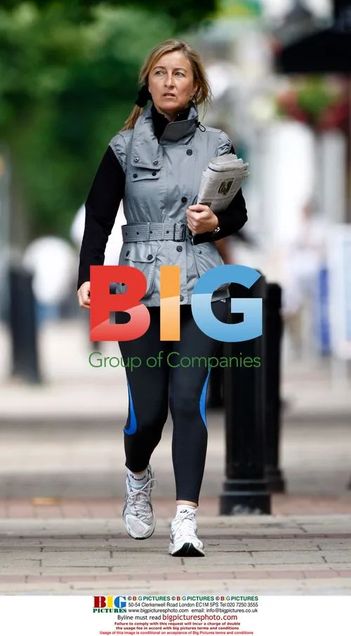 Fiona Phillips Spotted Jogging and Attending Pilates