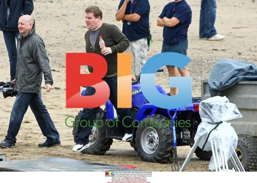 Matthew Horne and James Corden on Gavin And Stacey set
