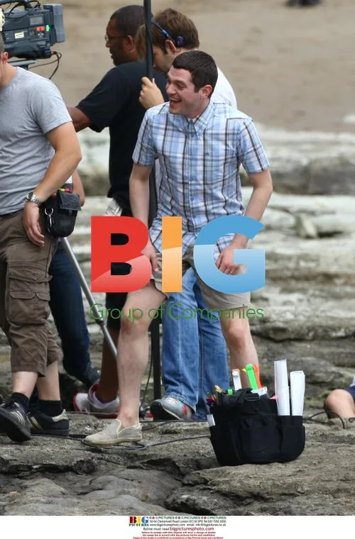 Matthew Horne and James Corden filming Gavin And Stacey