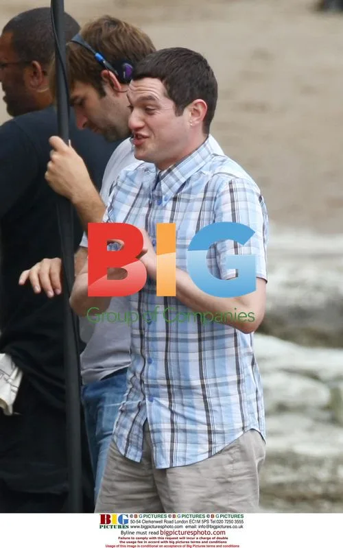 Matthew Horne and James Corden filming Gavin And Stacey