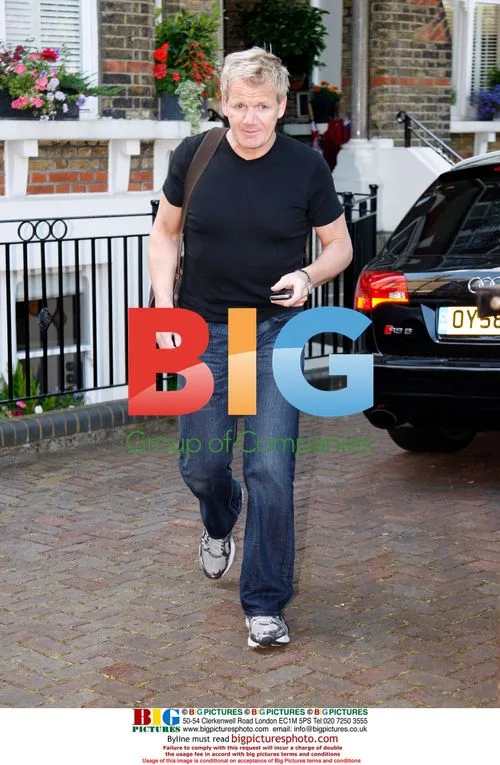 Celebrity Chef Gordon Ramsay Departs Home for Heathrow