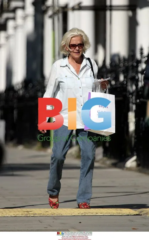 Ex Bond girl Honour Blackman in London