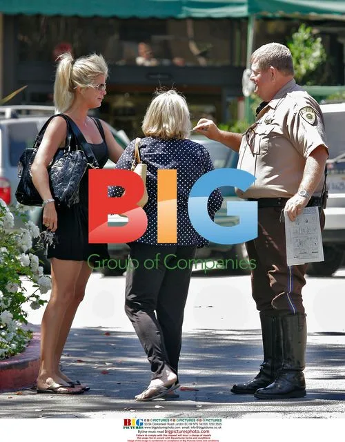 Rachel Hunter stopped by police officer