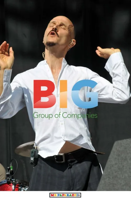 James' singer Tim Booth on stage at T in the Park