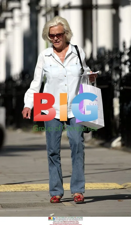 Honour Blackman spotted in London