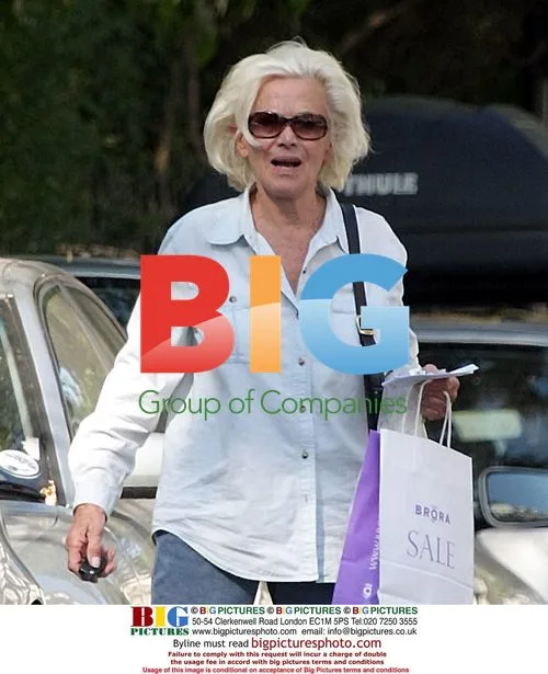 Ex Bond girl Honour Blackman spotted in London