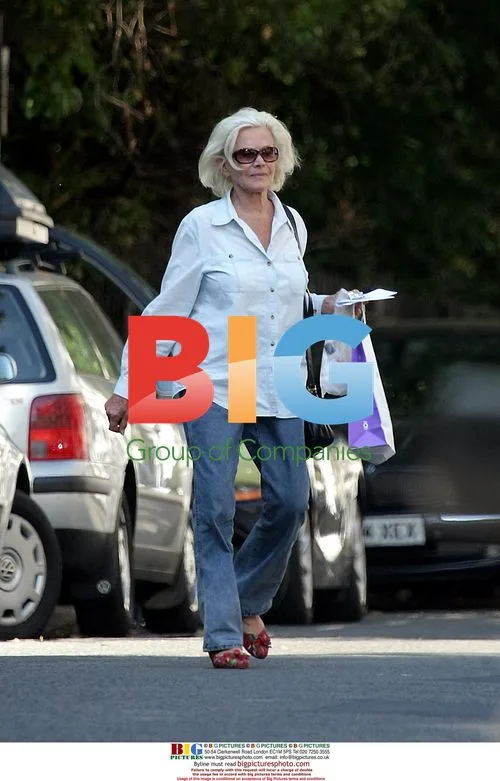 Honour Blackman spotted shopping in London
