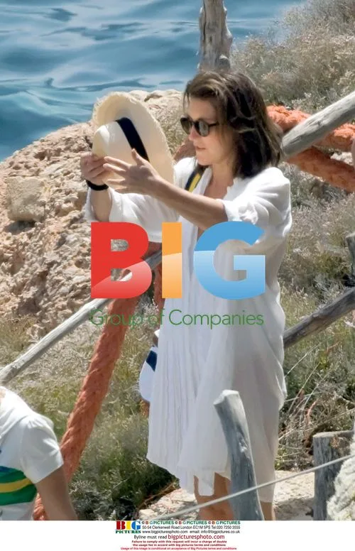 Cécilia Attias on holiday with family