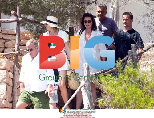 Cécilia Attias on holiday in Ibiza with family