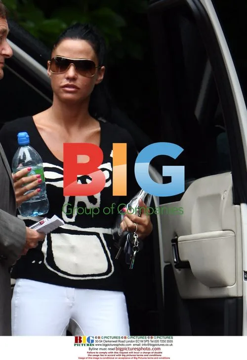 Katie Price aka Jordan with Bottle of Water