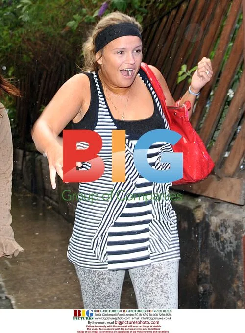Kerry Katona and Mark Croft get soaked