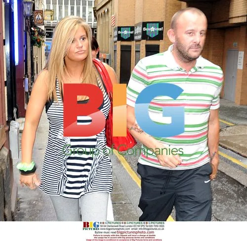 Kerry Katona and Mark Croft get soaked at hairdresser