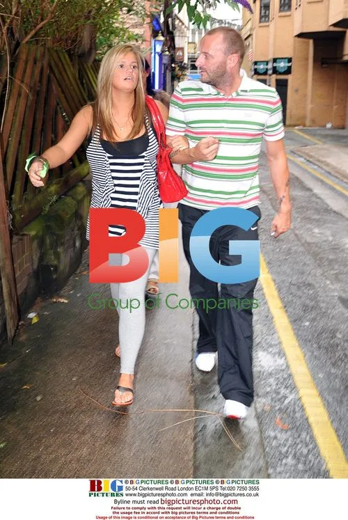 Kerry Katona and Mark Croft get soaked at hairdressers