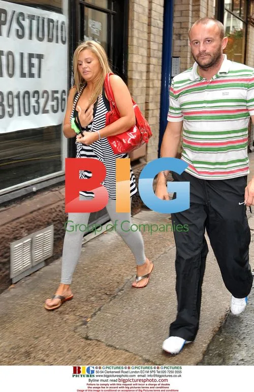 Kerry Katona and Mark Croft get soaked at hairdresser