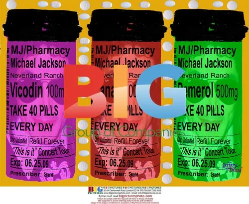 MJ in the Bottle Painting
