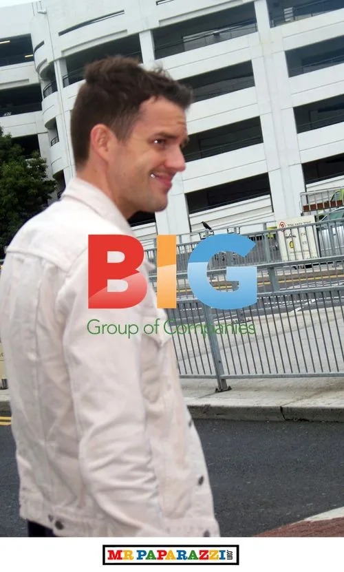 Brandon Flowers arrives at Dublin airport