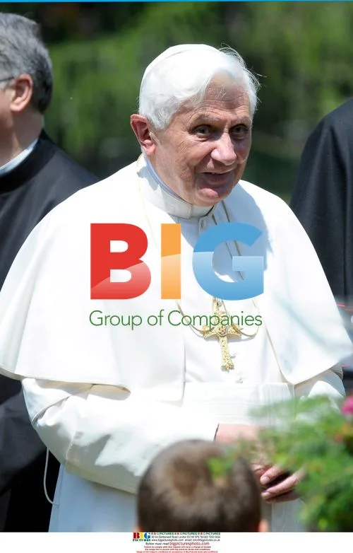 Pope Benedict XVI arrives in Aosta