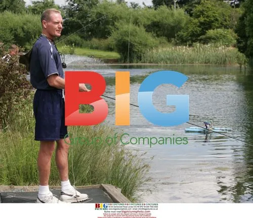 Paul Gascoigne Fly Fishing with Friend