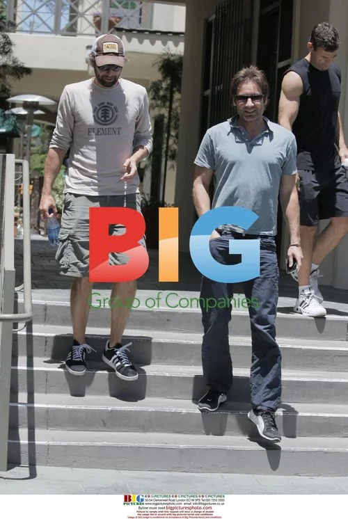 David Duchovny Lunching with Friend