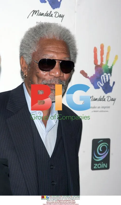 Morgan Freeman at Nelson Mandela Gala Dinner