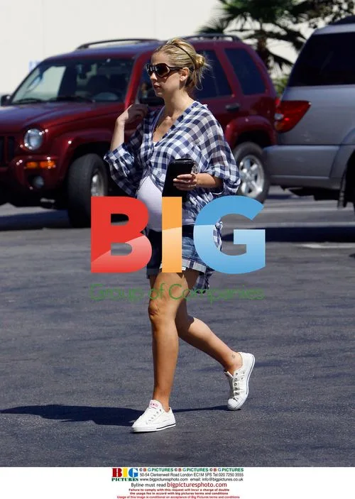 Pregnant Sarah Michelle Gellar out with dog