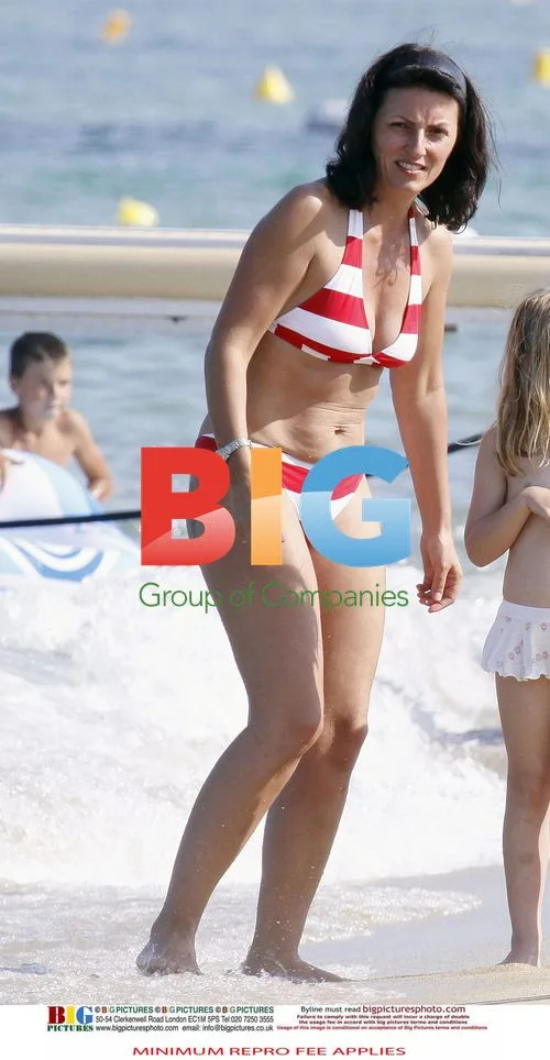 Davina McCall's Family Beach Trip