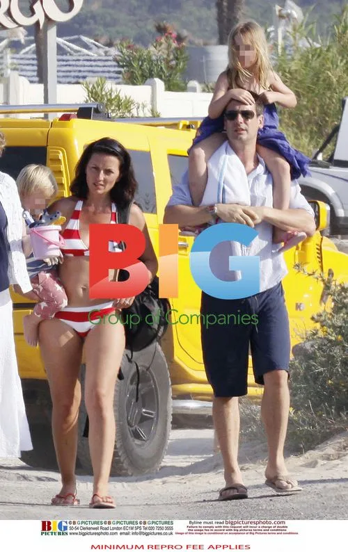 Davina McCall Enjoys Family Beach Day in France