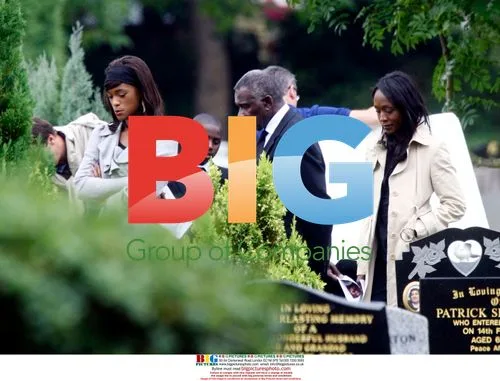 Eastenders Cast at Trina Johnson's Funeral