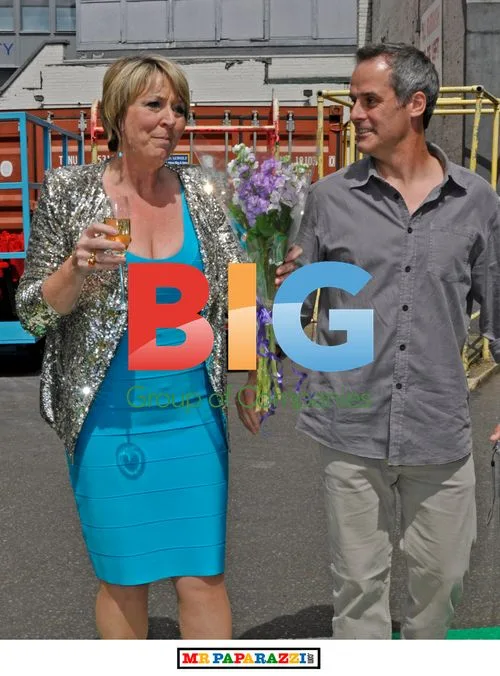 Fern Britton and Phil Vickery leaving This Morning studio