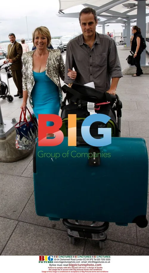Fern Britton and Phil Vickery at Heathrow