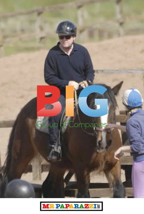 Steve Mcfadden Goes for Horse Ride