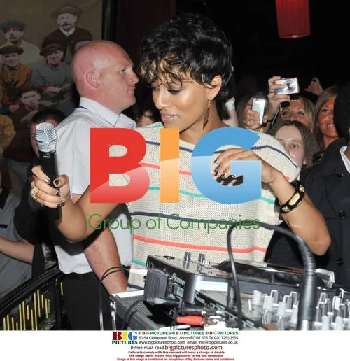 Singer Keri Hilson at after show party in Liverpool