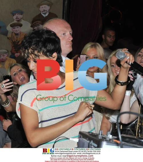 Singer Keri Hilson at after show party in Liverpool