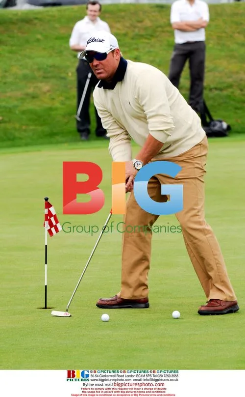 Shane Warne at The Ashes Golf Challenge
