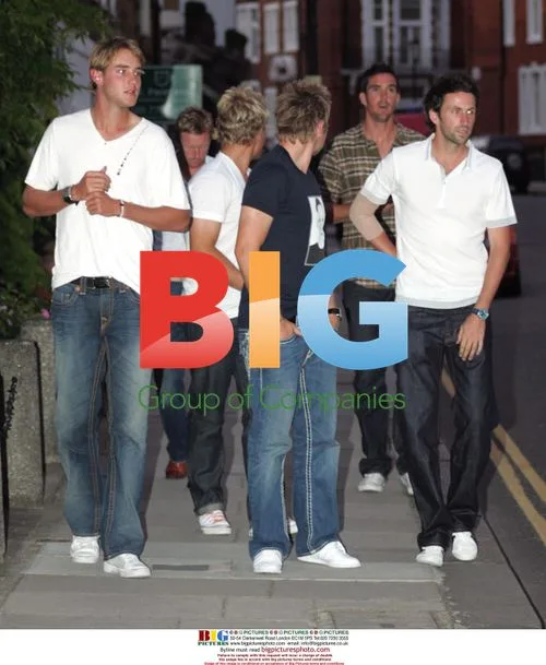 England Cricketers Celebrate Victory