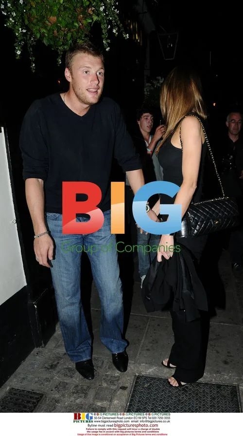 Cricketer Andrew 'Freddie' Flintoff with wife Rachael