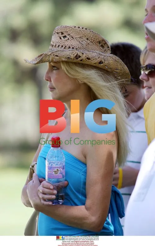 Heather Locklear and Jack Wagner at golf tournament