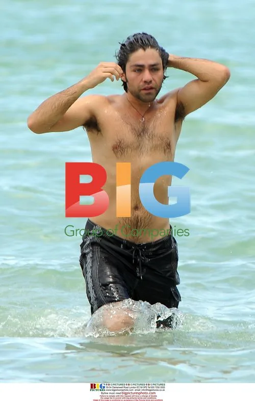 Adrian Grenier spotted shirtless on Miami beach
