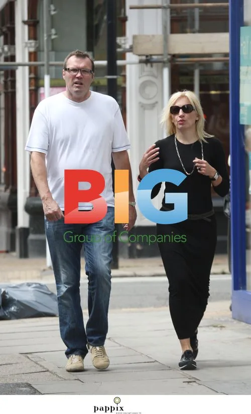 Author Andrew Morton with Girlfriend in London