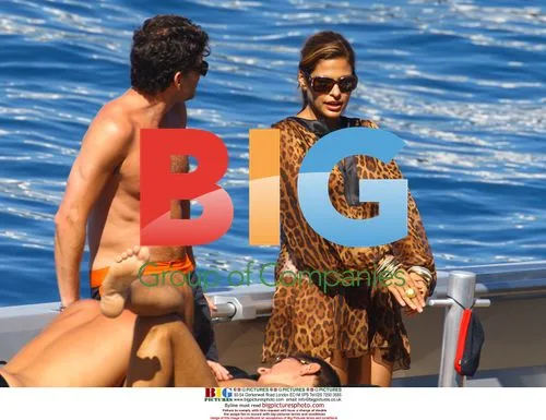 Eva Mendes and George Gargurevich Boat Trip