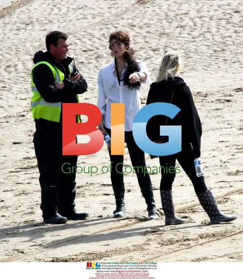 Gemma Arterton on beach before Clash of the Titans