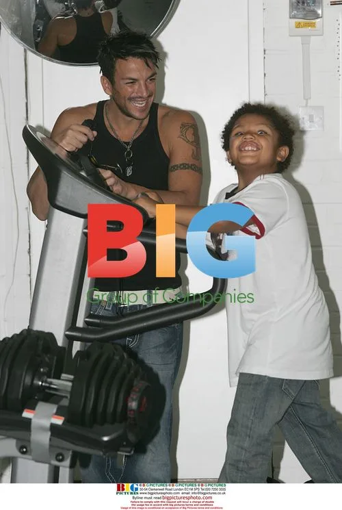 Peter Andre with sons Junior and Harvey