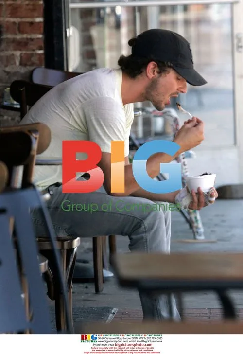 Shia Labeouf stops for ice cream in LA