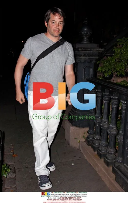 Matthew Broderick walking in West Village