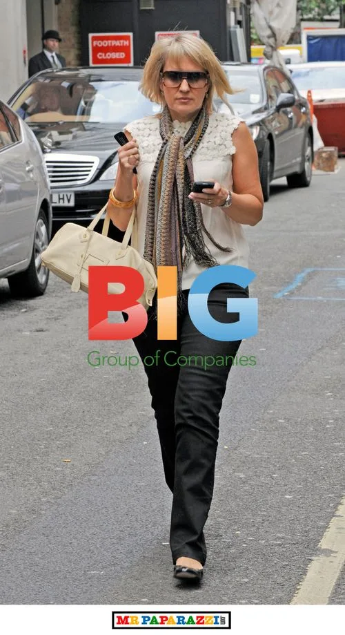 Nikki Chapman outside The Ivy Restaurant