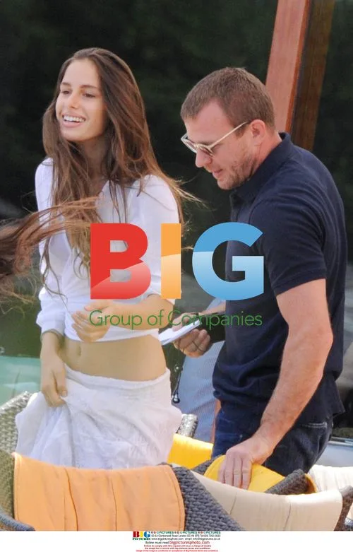 Guy Ritchie with Twins in Italy